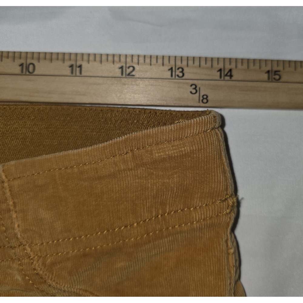 We the Free Flare Corduroy Pants Women 27 Pull-on Gold Yellow Tan Western Boho - Picture 11 of 14